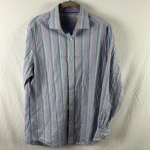 Bugatchi UOMO Mens Dress Shirt 16Neck